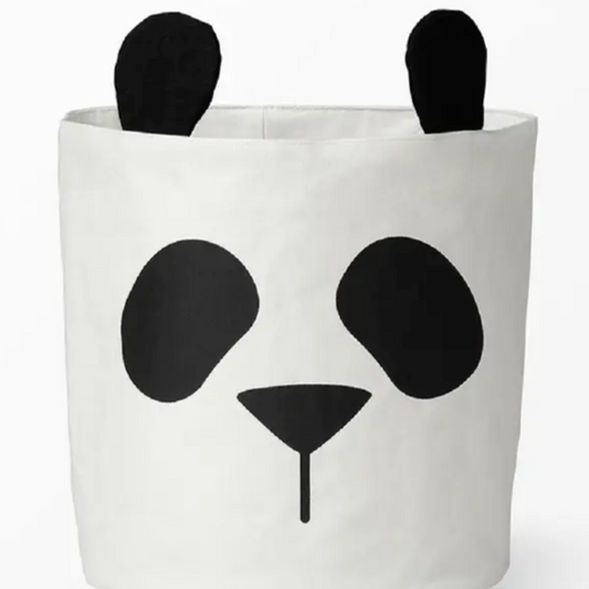 Panda Laundry Black & White Bag