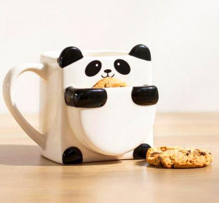 Panda Mug with Cookie Pocket