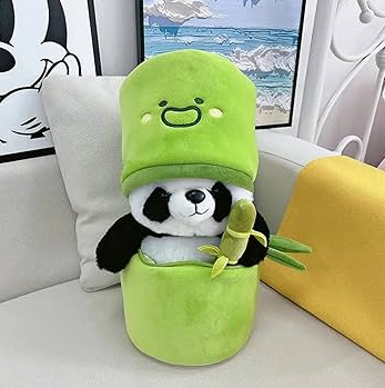 Panda in Bamboo Plushie